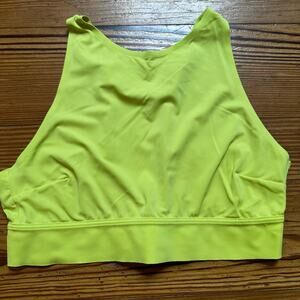 Savage X Fenty lime green high neck halter sports bra SIZE M